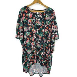 New Lularoe Queen of Hearts Irma Top Womens Large Disney T-Shirt